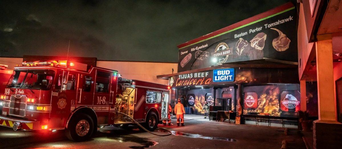 INCENDIO EN NEGOCIO DE CARNES EN COLONIA ÁGUILA