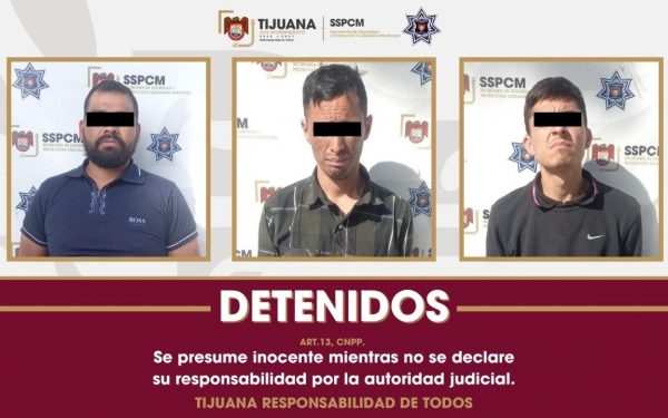 Detienen a tres hombres con 102 envoltorios de marihuana en Tijuana